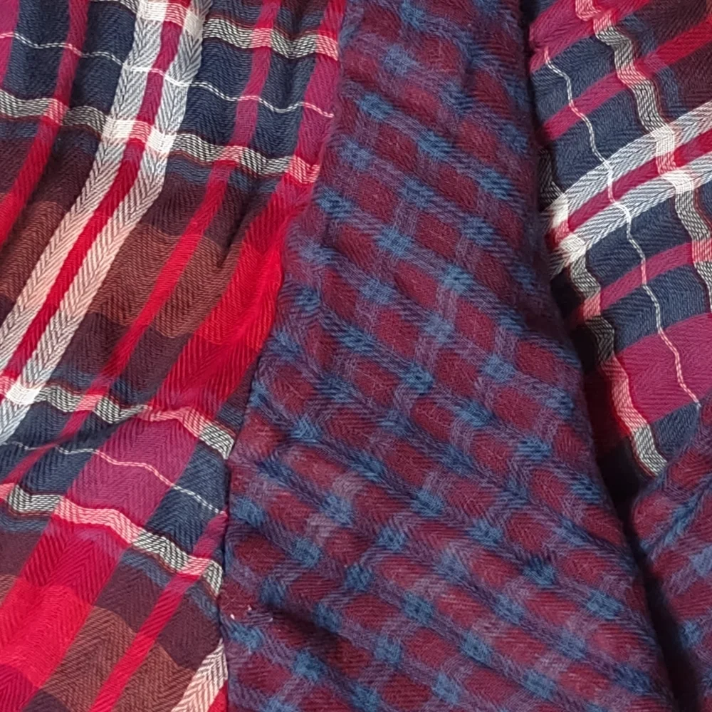 Free People One of the Guys Mixed Plaid Shirt
